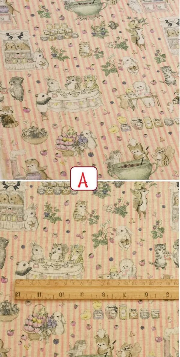 ⭐日本最新22fabric松浦由起江 yukiemon【萌萌果醬派對】2色（超柔膚薄棉麻）：圖片 3