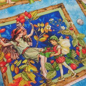 美國盛夏絕美六圖木框花仙子系列（藍）2尺(60x110cm)1單位