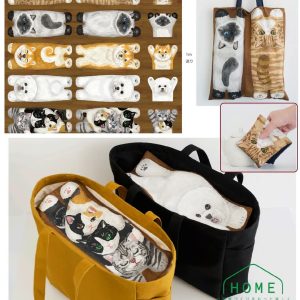 日本2025最新犬貓主題款15圖【木紋版】中厚薄棉（100x108cm)