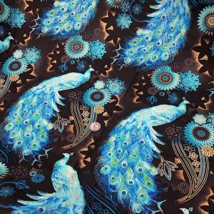 美國璀璨燙金孔雀款（藍）