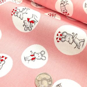 日本人氣繪本【蝴蝶結鼠普普饗宴款】粉（厚棉）