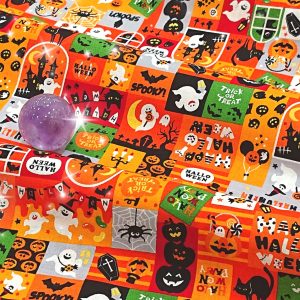 日本最新款【萬聖節方塊派對版】橘（中厚棉）