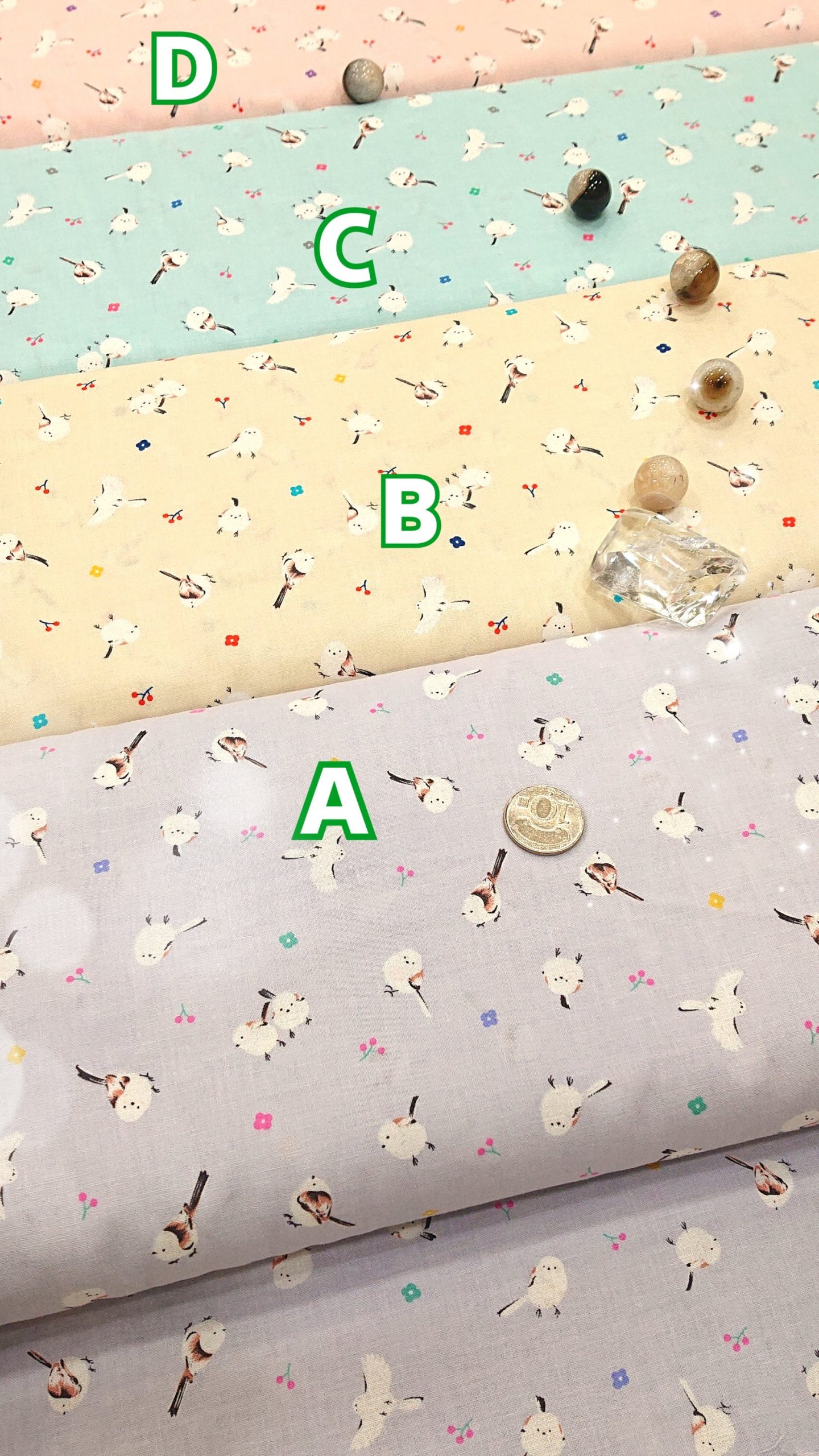 🐦日本最新【迷你小彩花山雀版】5色《中厚棉》