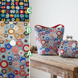 日本北歐花之圓舞曲版（3色）中厚棉