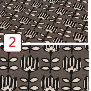 日本北歐皇冠勾勒花款灰（厚棉）